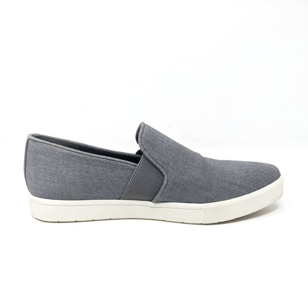 Vince Womens 6 Pierce Pointed Toe Denim Slip On Gray Casual Sneakers Shoes 36 - Picture 2 of 9